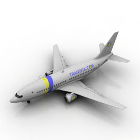 Free Airplane N713 3D model for 3ds Max Library Download